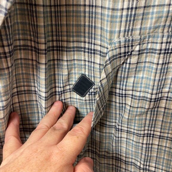 Vintage 90’s  Hooded Striped Partial Zip Pullover Jacket NWT M - Picture 8 of 11